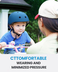 OutdoorMaster Kids Bike Helmet, Adjustable for Cycling & Skating – Fun for Kids & Family - Matte Navy / Large: 21.7-22.8 in. / 55-58 cm - image 2