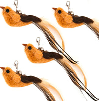 miwoowim 12 Pack Cat Wand Toy Refills with Bells - 4 birds - image 2