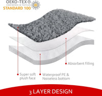 Dog Bed Covers Soft Plush Replacement Washable, Cover Only - 30"L x 20"W x 6"Th / 1 - image 3