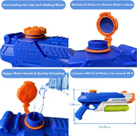 Water Guns for Kids, Summer Soaker Squirt Guns - 1000cc - image 4