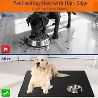 XXXXL Largest Pet Food Mat - Dark Gray / 31.8"L x 23.8"W - image 3