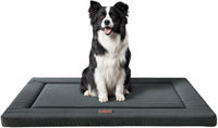 Dog Bed for Crate, Medium/Large Dogs Crate Bed - 30.0"L x 18.0"W x 1.2"Th / Dark Grey