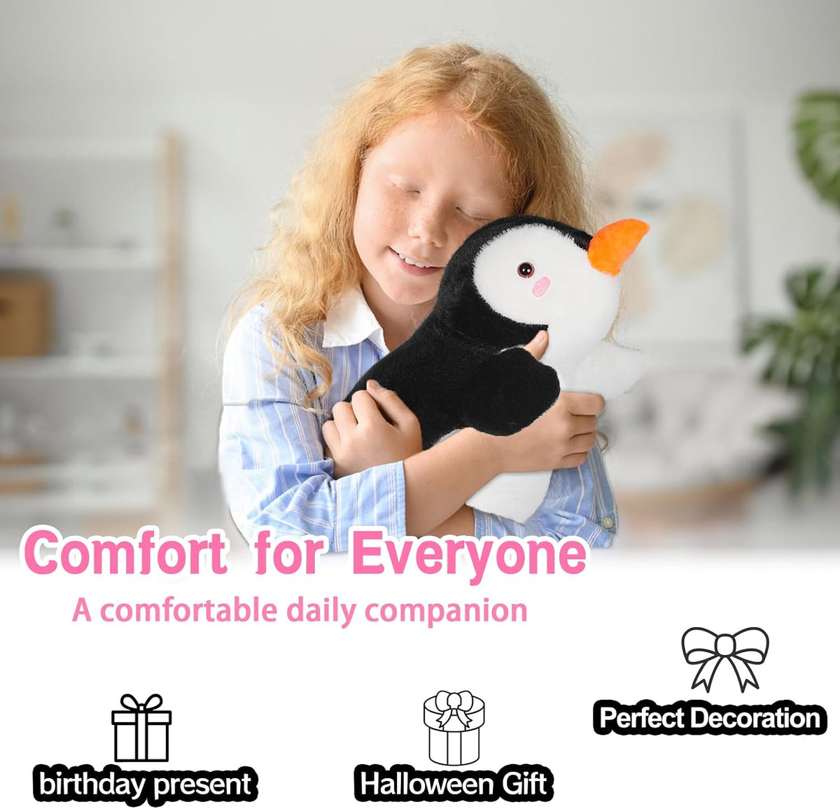 CSVBTRF Weighted Stuffed Animals - Black Penguin - image 2