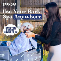Dog Bath Tub - Free Brush & Towel – Foldable & Portable Dog Washing Station – Lightweight Dog Bath for Indoor & Outdoor Grooming – Fits in Shower or Bath