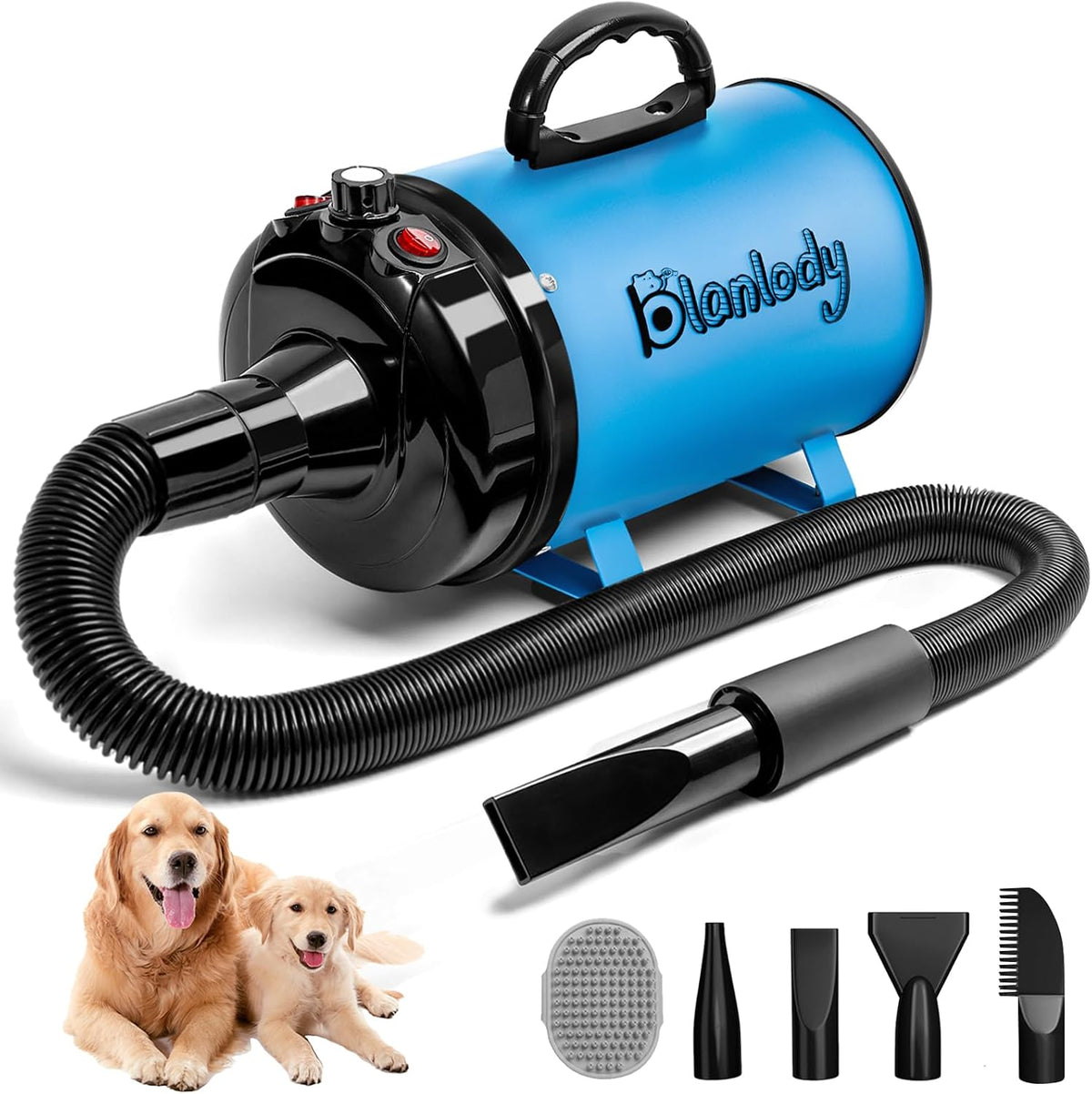 High Velocity Dog Hair Dryer, Pet Dryers - Blue