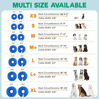BENCMATE Inflatable Dog Cone Collar Alternative, Soft Dog Cone for Small Medium Large Dogs and Cats, Neck Recovery ECollar Donut Collar After Surgery (Small, Constellation)