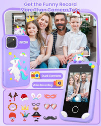 MOREXIMI pink kids smart phone with 2.8 inch touchscreen and holographic pyramid - view 13
