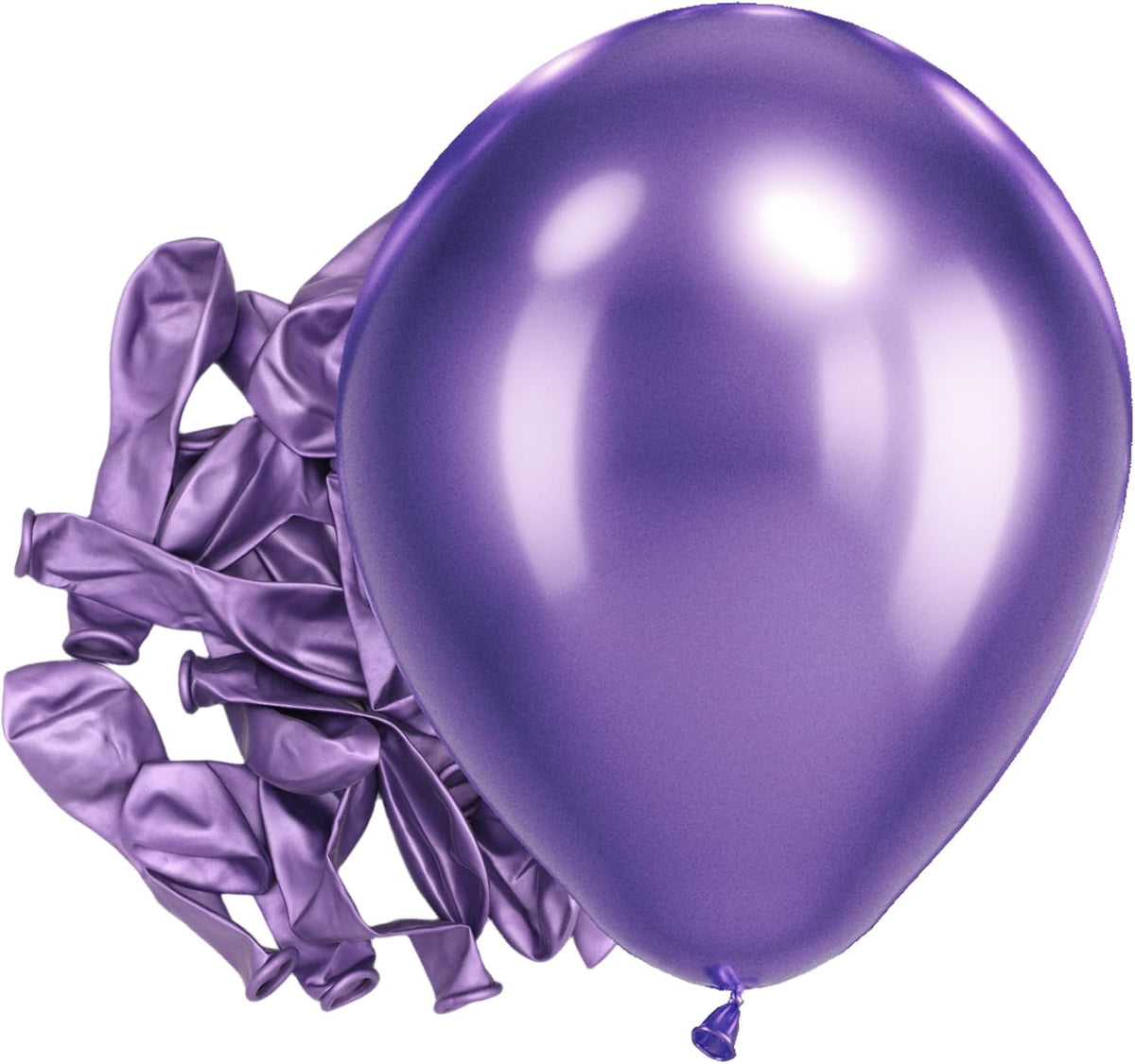 Bezente Assorted Latex Rainbow Balloons 100 Pack 12 inch – Fun for Kids & Family - 12-purple-s119 / 5inch (Small)