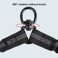 BAOBOTE double dog leash with coupler, swivel and reflective stitching - view 4