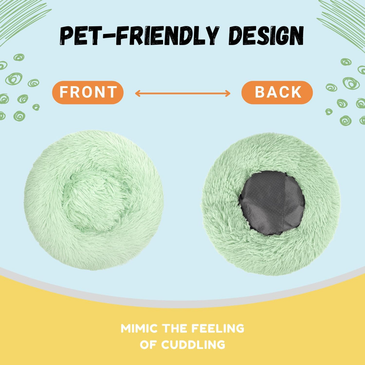 Bunny Bed Large Rabbit Hideout Soft & Comfortable – Daily Care for Small Pets - Green - image 4