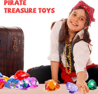 Niceup acrylic heart gems, 30 chunky 3D heart-shaped diamond gemstones for kids - view 24