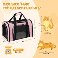 Large soft-sided cat carrier with shoulder strap, 20 x 13 x 13 inches, holds pets up to 28 lb - view 2