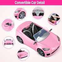 TQRAZ 76 Pcs Doll Car Playset Clothes and Accessories with 11.5 Inch - 76 pcs - image 3