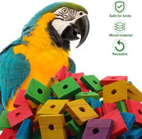 NOLITOY Bird Toys: 100 Pcs Wooden Blocks - image 2