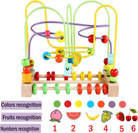 Wondertoys Bead Maze Toy for Kids Wooden Colorful Abacus Roller - image 2