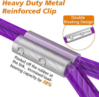XiaZ Dog Tie Out Cable 50 Feet, Dog Runner for Yard Steel Wire Pet Cable Tether Line, Dogs Chains Heavy Duty for Outside Hold Large Dogs Up to 250 LBS