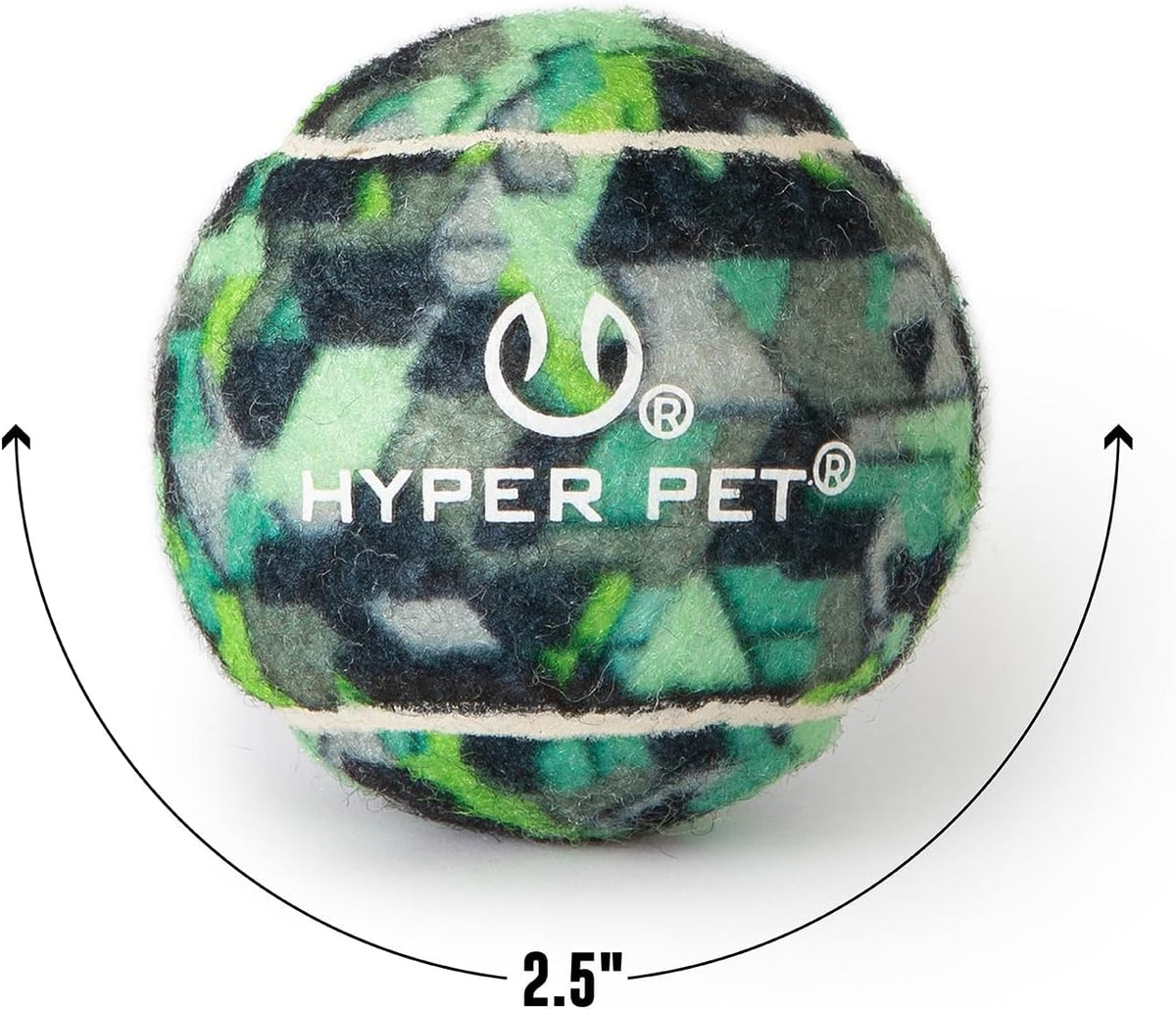 Hyper Pet Mini Extra Small Tennis Balls for Dogs - Green Camo / Regular 2.5" - 4 Pack - image 3