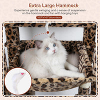 Globlazer F70 Pro Heavy Duty Cat Tree Tower for Indoor Cats Large - Leopard Print / XL - image 4