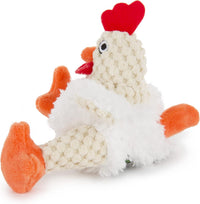goDog Checkers Fat Rooster Squeaky Plush Dog Toy - Mini - image 2