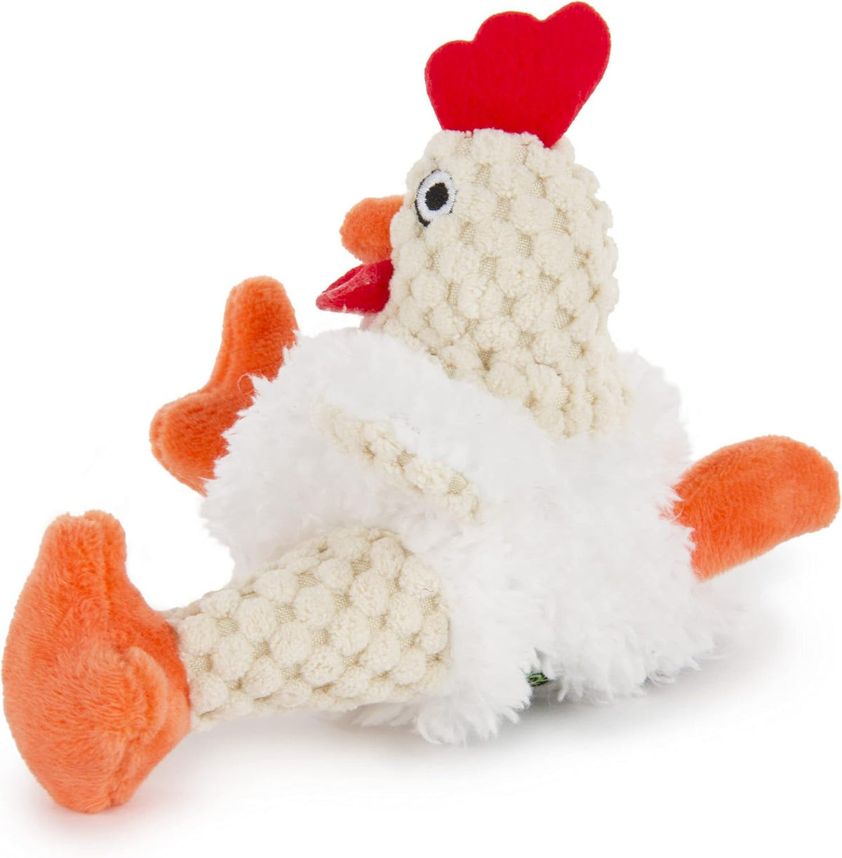 goDog Checkers Fat Rooster Squeaky Plush Dog Toy - Mini - image 2