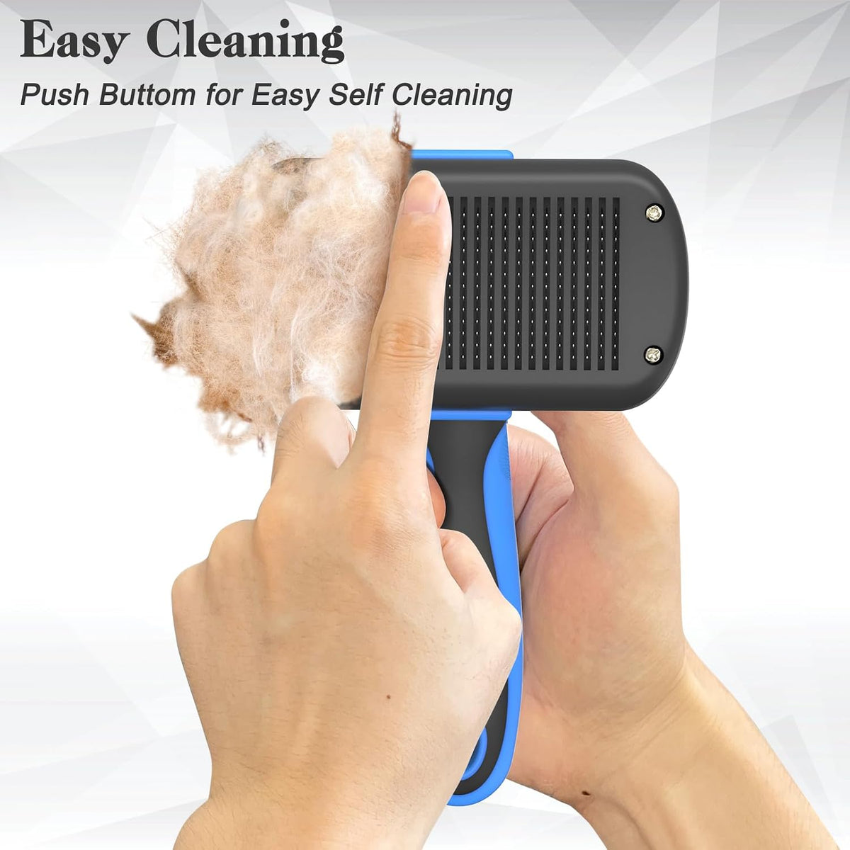 Dipoo Self Cleaning Shedding Brush - Blue - image 3
