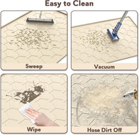 Silicone Cat Litter Mat 34×22 inch, Easy to Clean, Gray – Daily Care for Cats - 34" X 22" / Beige - image 4