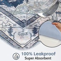 Washable Pee Pads for Dogs, Non-Slip Potty Pads - Navy & Ecru / 48"x32" (Pack of 2) - image 4