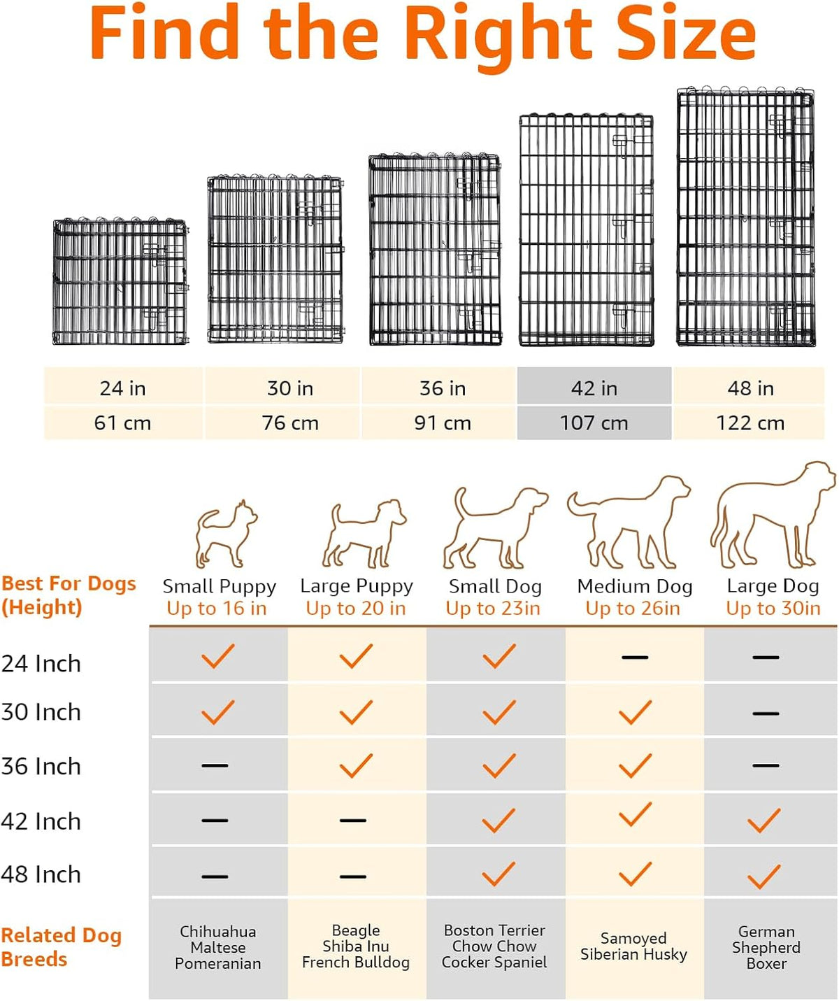 Amazon Basics Portable Foldable Octagonal Metal Exercise Dog Playpen - Single Door / 42"H - image 4