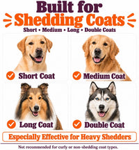 SleekEZ Dog Brush for Shedding, Patented Deshedding Dog Brush - Dog Brush - image 3