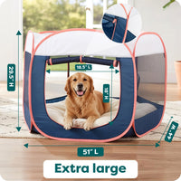 FurHaven Soft-Sided Dog & Cat Playpen - Navy / Extra Large - image 3