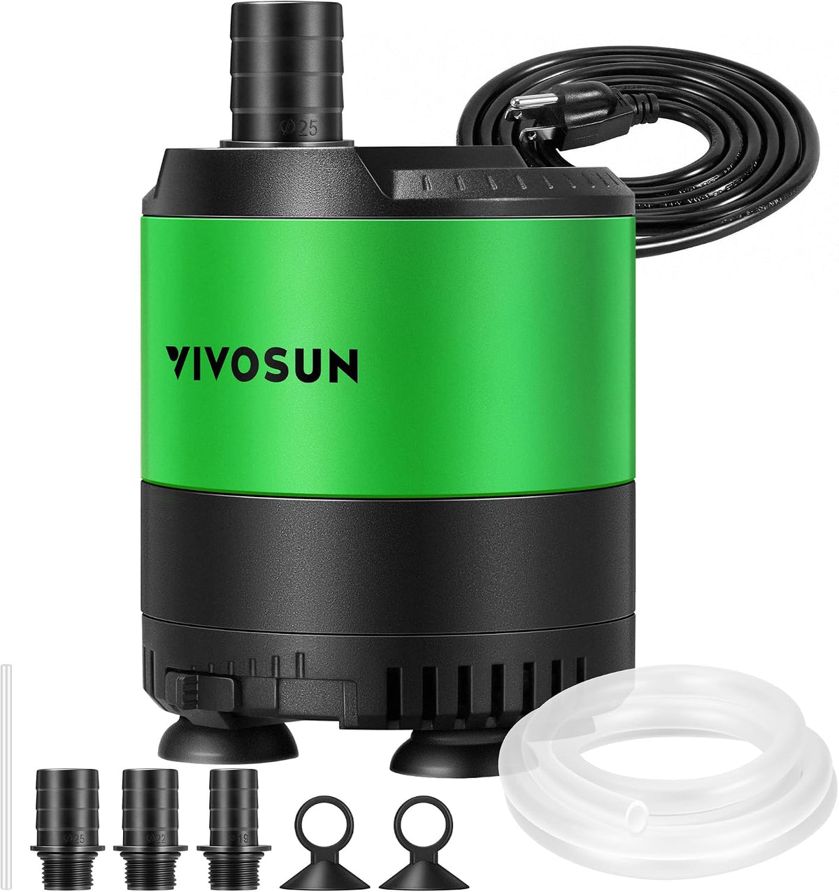 VIVOSUN 400GPH Sub Water Pump for Fish Tank, Pond, Aquarium - 6"×5"-660
