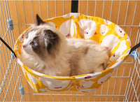 SHENGOCASE 2-Pack Cat Hammock Lounge Cat Hanging Bed for Cage Kennel - Orange - image 4