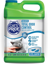 Cat's Pride Total Odor Control, Max Power - 15 pounds / Total Odor Control Unscented