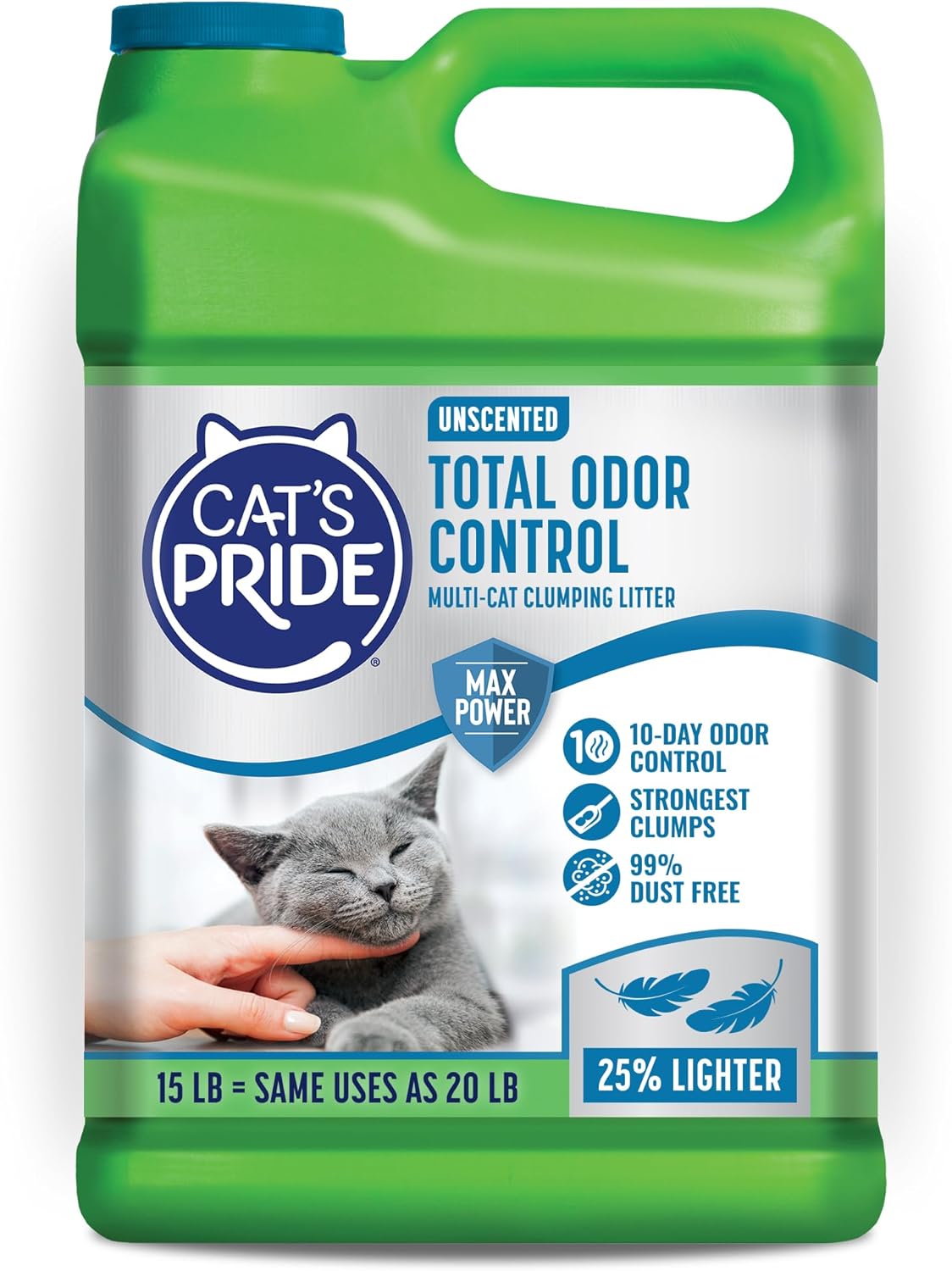 Cat's Pride Total Odor Control, Max Power - 15 pounds / Total Odor Control Unscented