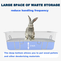 Large Stainless Steel Rabbit Litter Box - Medium - image 3