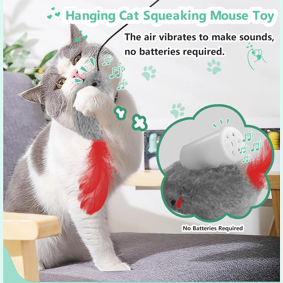 FYNIGO Self Play Cat Toys, No Batteries Required - image 2