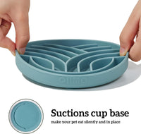 OHMO Slow Feeder Dog Bowl, 5.9" Lick Mat for Dogs, Tree of Life - Light Blue / Tree Life-S (5.9") - image 2