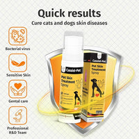 Hot Spot Spray for Dogs, Itch Relief Spray & Hot Spot Treatment for Dogs, Helps Alleviate Allergies Dry Itchy Skin, Wound Care Spray for All Animals, 2.02oz