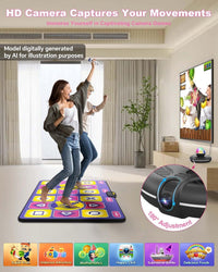 Double Wireless Dance Mat for TV, Family Fun - Purple - image 3