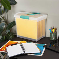 Sterilite Large Nesting ShowOffs, Clear Bin w/Latch Lid & Handle - Large / 18 Pack - image 4