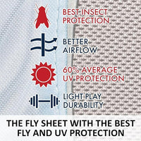 Schneiders Adjusta-Fit Mosquito Mesh Hybrid II Horse Fly Sheets | Ultimate Insect & UV Protection for Equine Comfort