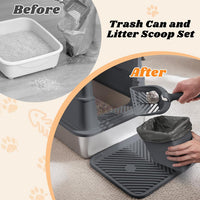 Stainless Steel Litter Box with Lid - Transparent Grey / X-Large - image 4