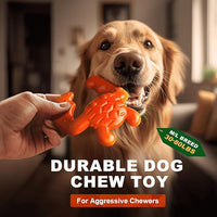Dog Chew Toy for Aggressive Chewers – Durable Nylon Material, Tough Interactive Dog Toy for Large and Medium Dogs, Perfect for Teeth Cleaning and Gum Health, Christmas Birthday Gifts for Dogs