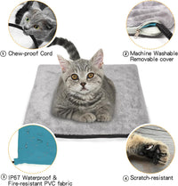 Heated Cat Bed for Indoor Cats - Gray - image 3