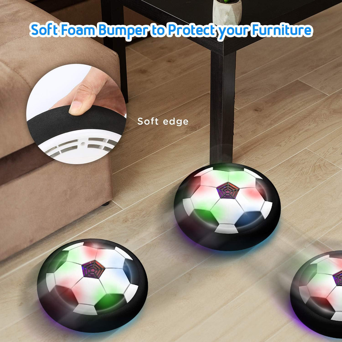 Toyk Boy Toys, LED Hover Soccer Ball - White - image 2