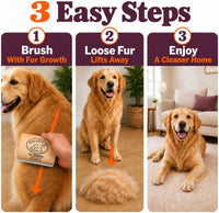 SleekEZ Dog Brush for Shedding, Patented Deshedding Dog Brush - Dog Brush - image 4