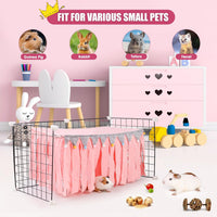 Guinea Pig Hideout, Guinea Pig Corner Hideout - Pink / 23"L x 11.7"W x 11.2"TH - image 4