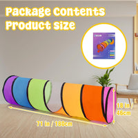 Kids Play Tunnel for Toddlers - Two Rainbow Tunnels - image 3