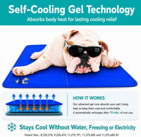 Arf Pets Dog Cooling Mat, Solid Gel Self-Cool Pad - 20 x 30 - image 2