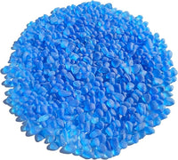 Sea Glass Stones - 0.9LB Aquamarine Blue Frosted Glass Pebbles Gemstones - Perfect for Aquarium Rocks, Fish Tank Gravel, Vase Fillers, DIY Crafts, and Home Decor